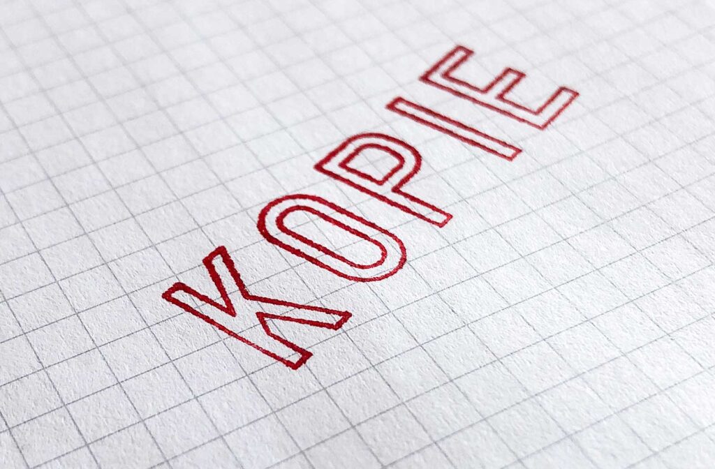 Stempelabdruck «Kopie»