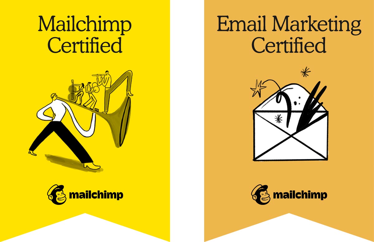 2 Mailchimp-Zertifikate