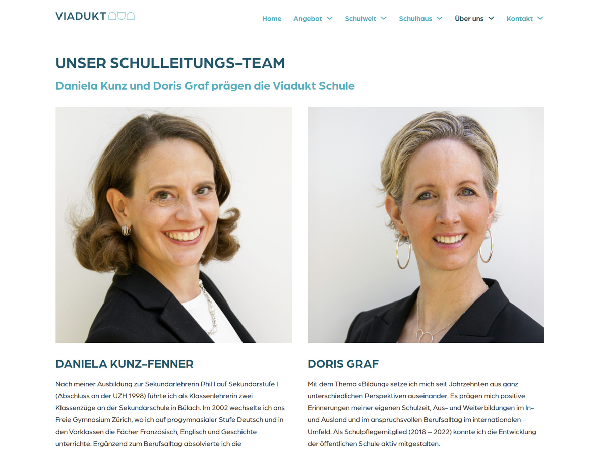 Web-Seite «Schulleitung»